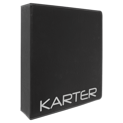 Laserable Leatherette 3 Ring Binder