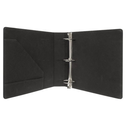 Laserable Leatherette 3 Ring Binder