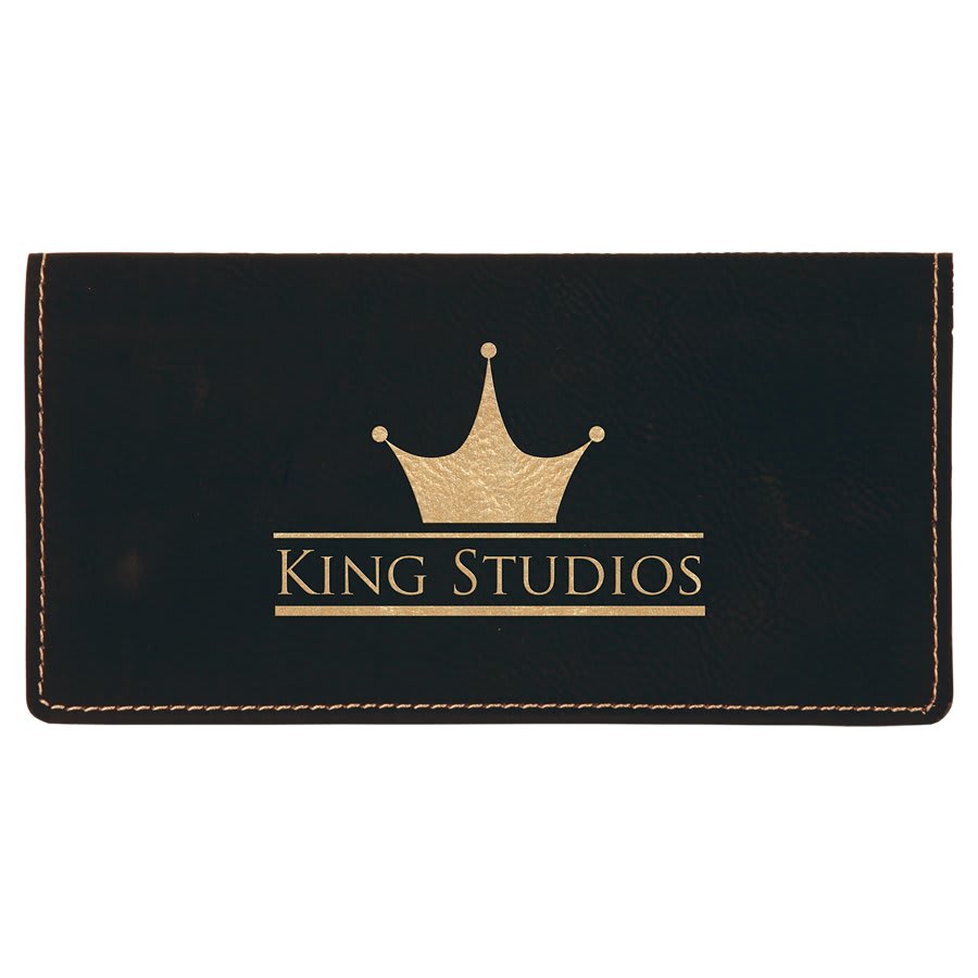 Laserable Leatherette Checkbook Cover