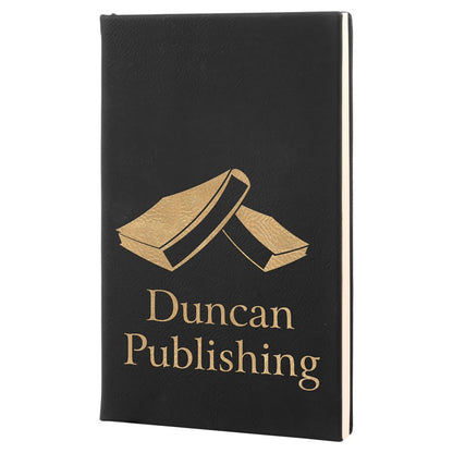 Laserable Leatherette Journal with Lined Notepad
