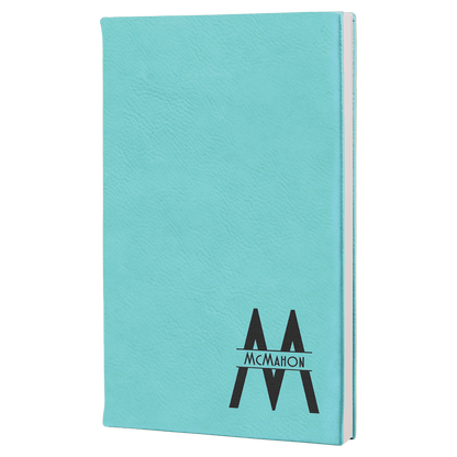 Laserable Leatherette Journal with Lined Notepad