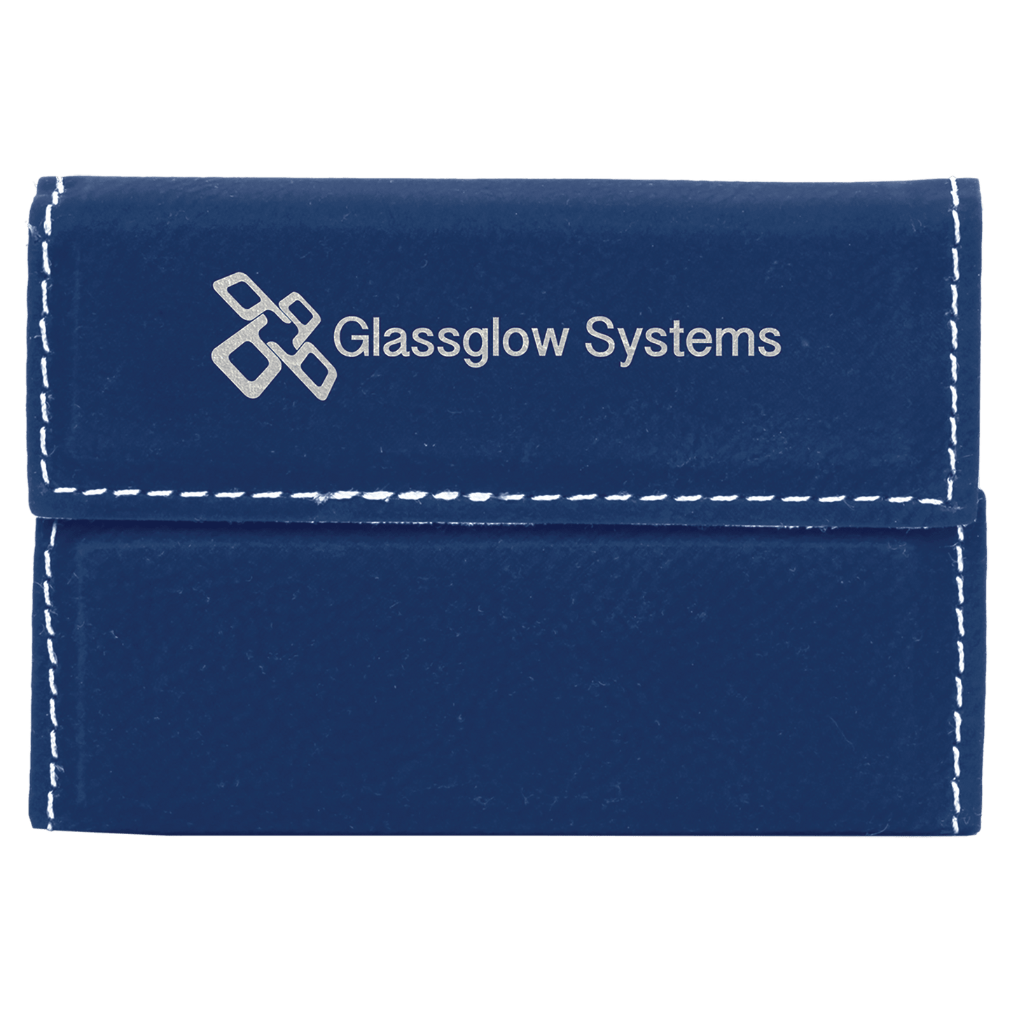 3 3/4" x 2 3/4" Laserable Leatherette Hard Business Card Holder