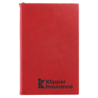 Laserable Leatherette Journal with Lined Notepad