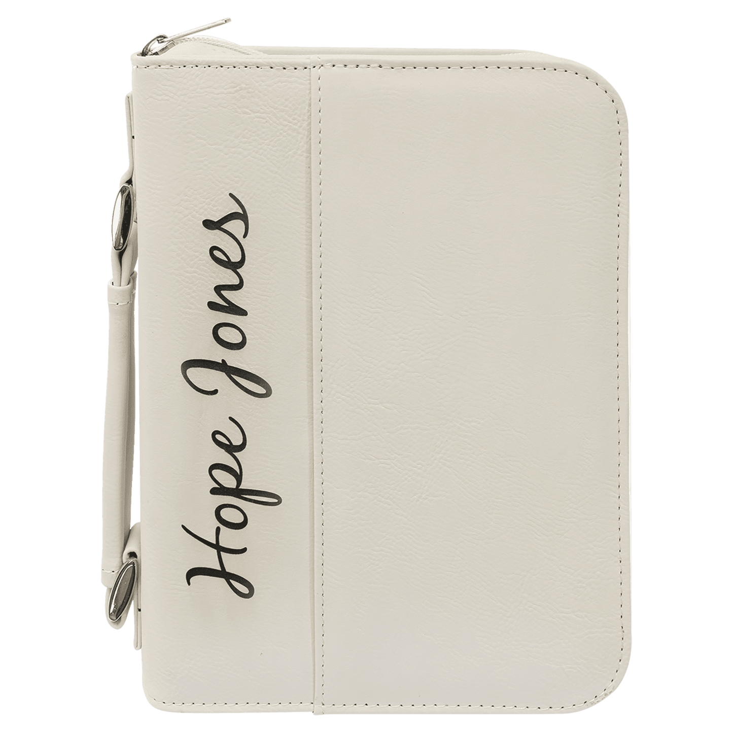 Leatherette Book/Bible Cover with Handle & Zipper