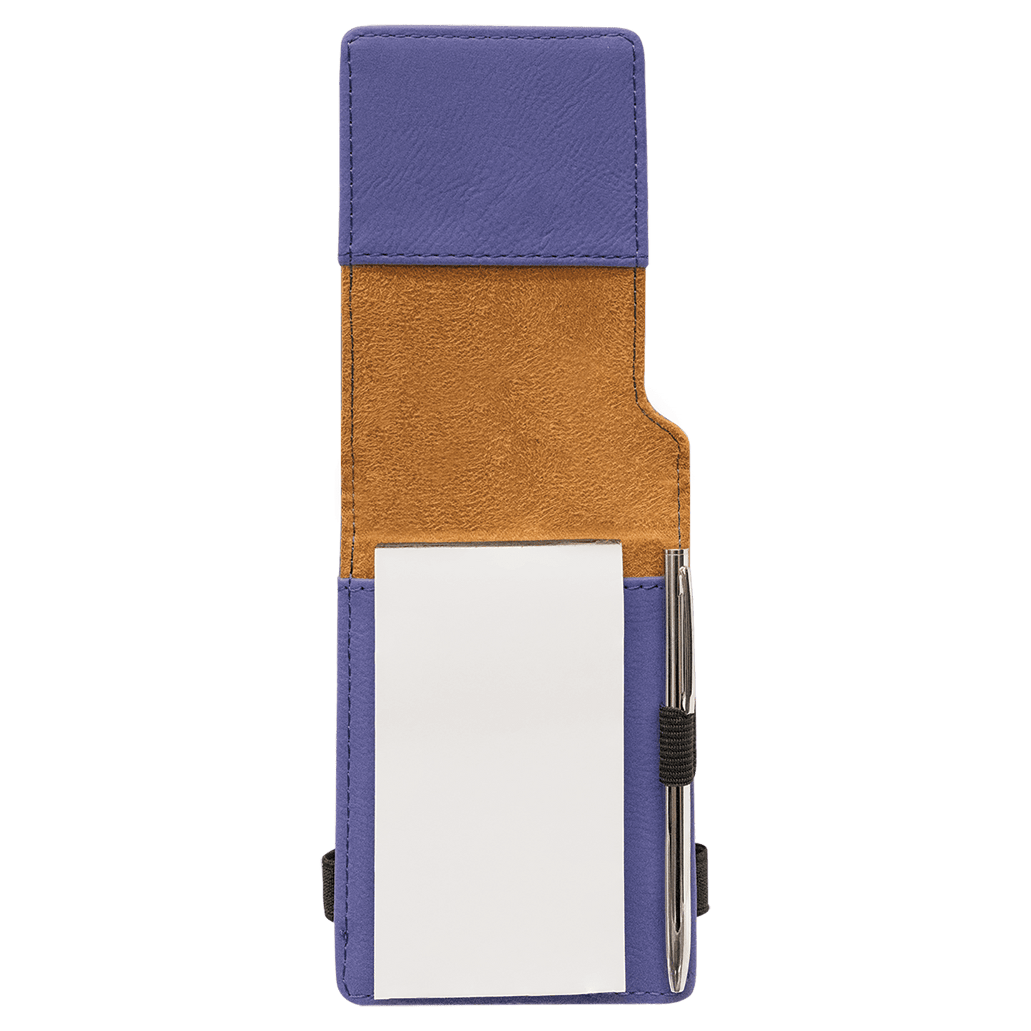 3 1/4" x 4 3/4" Laserable Leatherette Mini Notepad with Pen