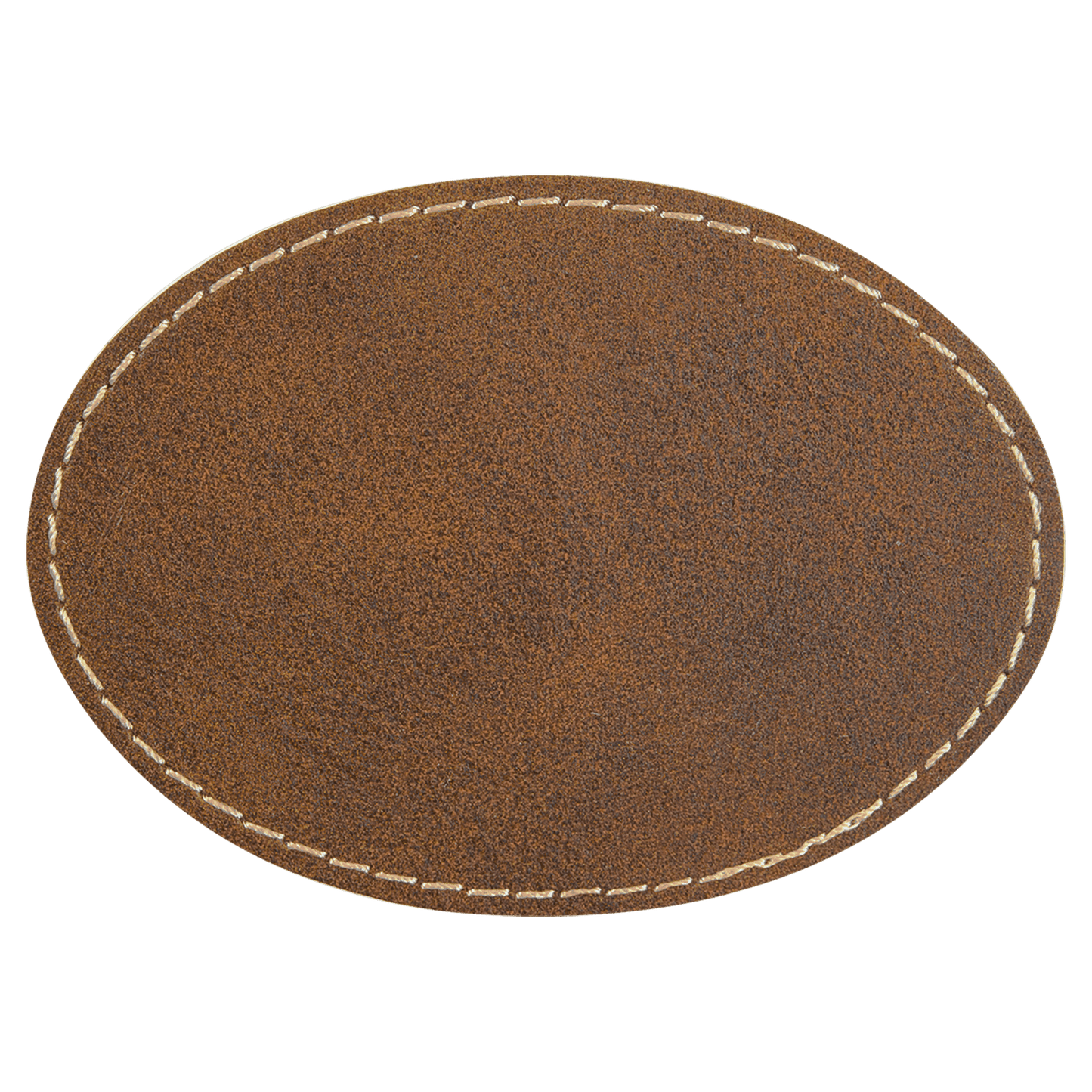 Oval Laserable Leatherette Patch with Adhesive (3 1/2" x 2 1/2" Oval or 3" x 2" Oval)