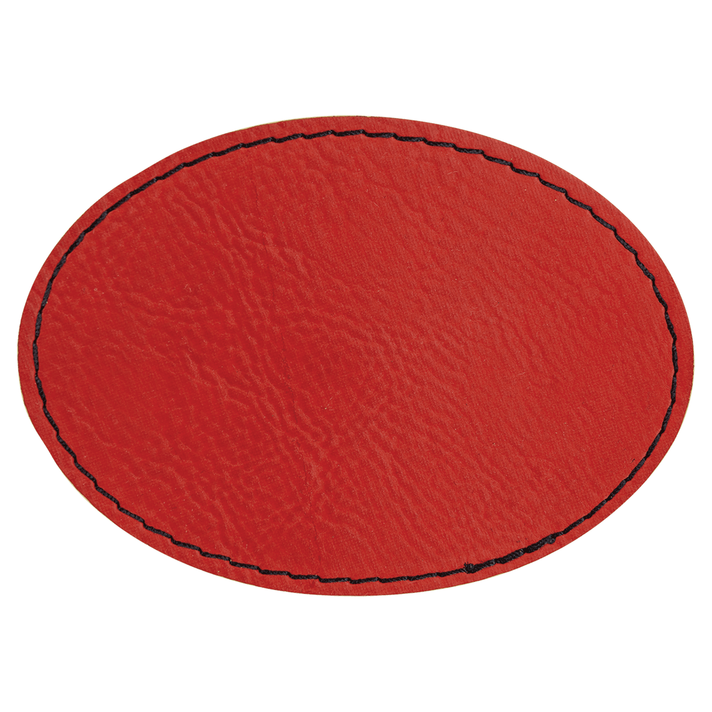 Oval Laserable Leatherette Patch with Adhesive (3 1/2" x 2 1/2" Oval or 3" x 2" Oval)